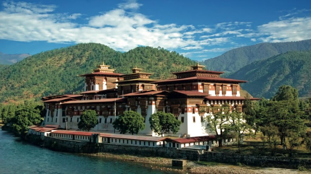 butão: monastério em Thimphu