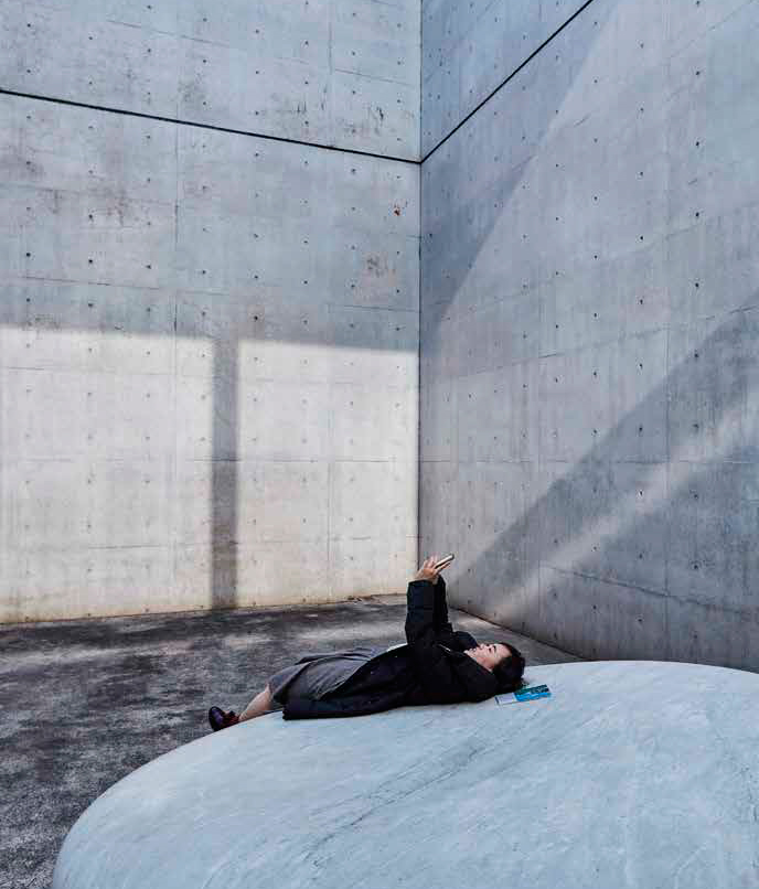 Obra de concreto do arquiteto Tadao Ando na ilha de Naoshima