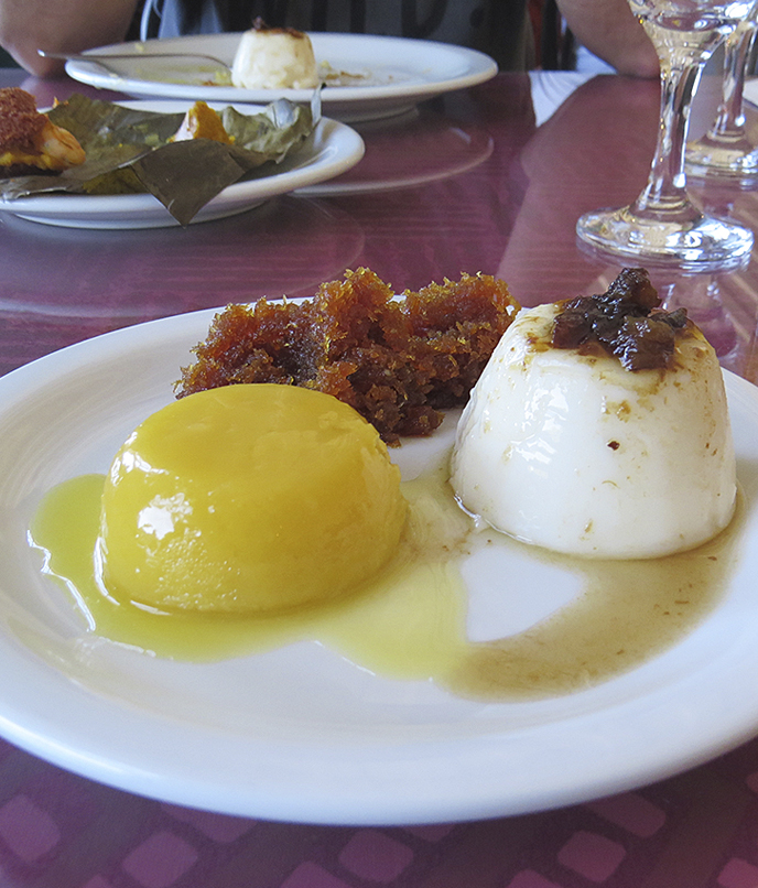 comer e beber em salvador: sobremesa do Restaurante Pelourinho, Senac