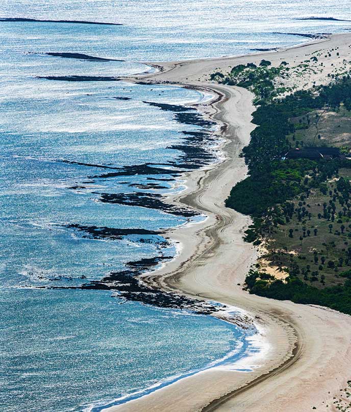 Delta do Parnaíba: foto aérea de Luís Correia
