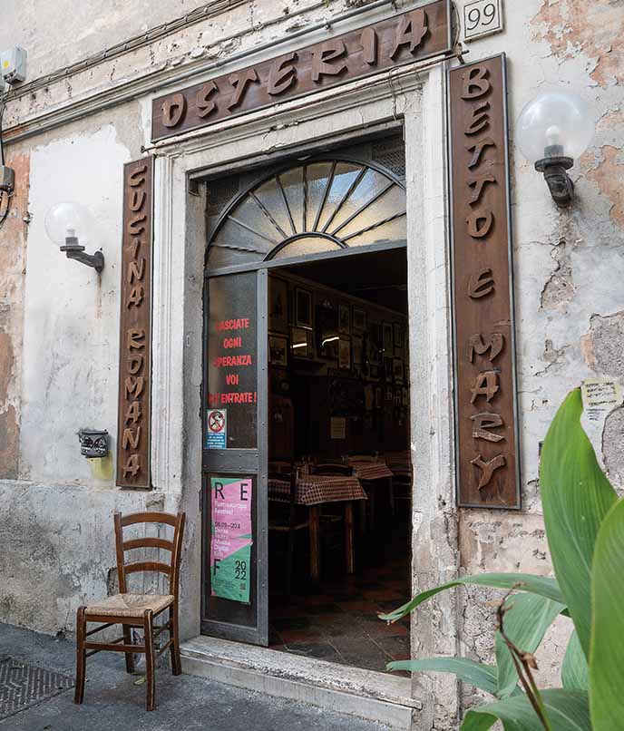 cozinha romana - restaurante betto y mart 
