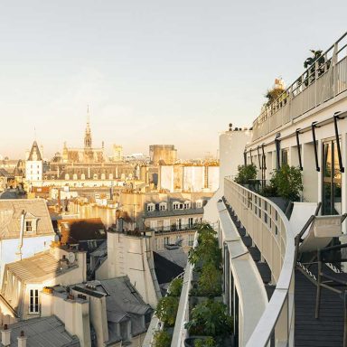 novos hotéis em Paris - telhados dame des arts