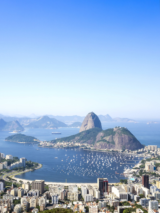 A vista incrível para o Rio de Janeiro