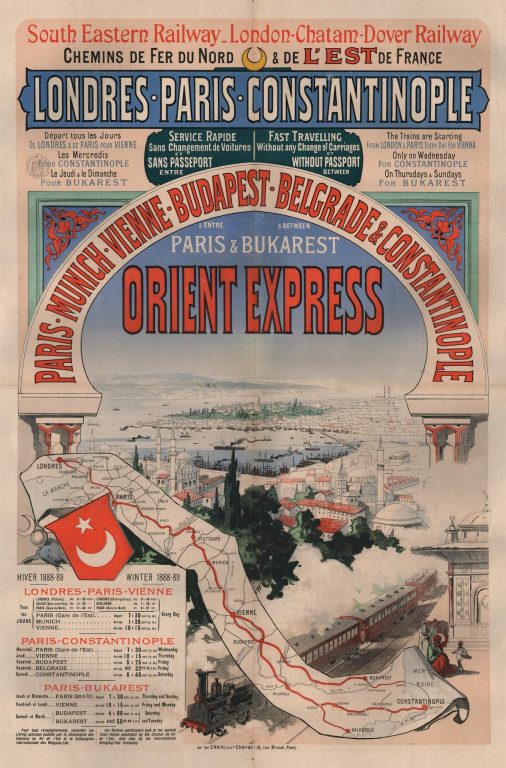 Poster vintage Orient Express Original 1888