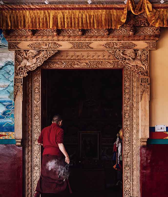 Monastério de Matho em Ladakh  Índia, o budismo tibetano e o autoconhecimento nos Himalaias indianos