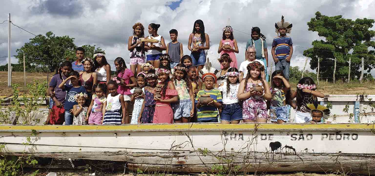 As crianças do projeto Coleção Karandash, em Alagoas
