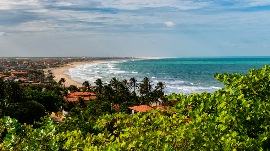 Taíba no Ceará é um dos melhores points do país para kitesurf