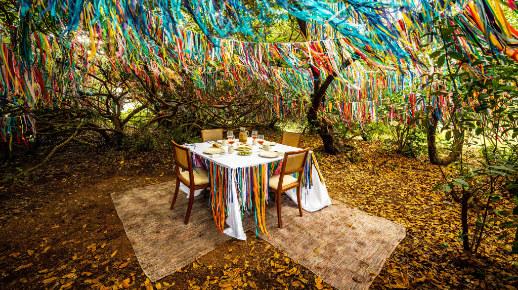 Café da manhã em cenário dos sonhos, nos Lençóis Maranhenses