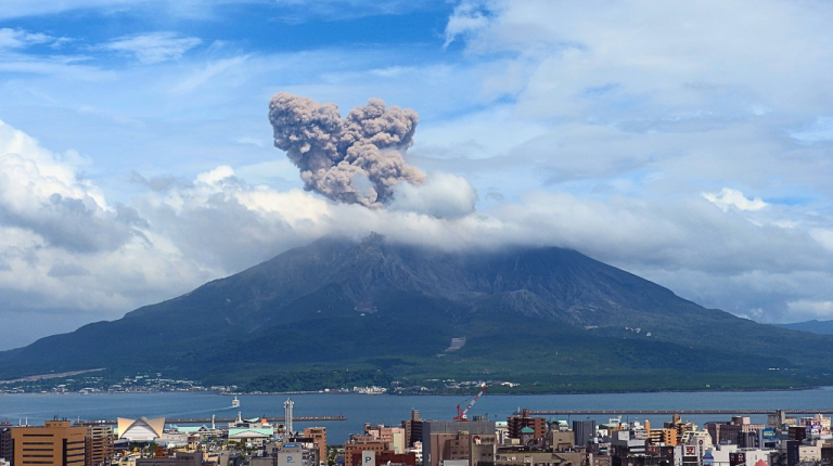 Vulcões mais ativos do mundo Sakurajima