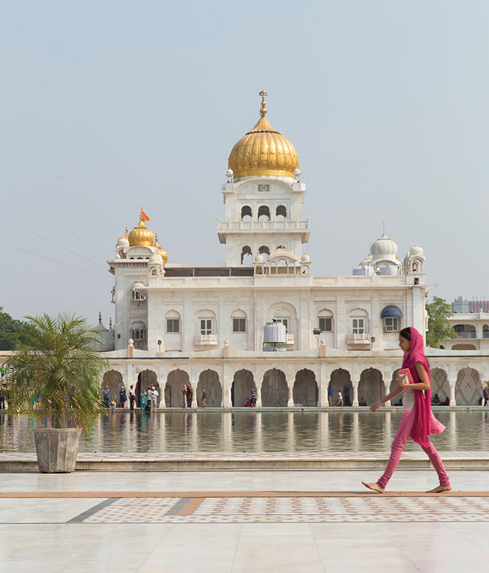 Primeira viagem à Índia: Templo sikh Bangla Sahib Gurudwara