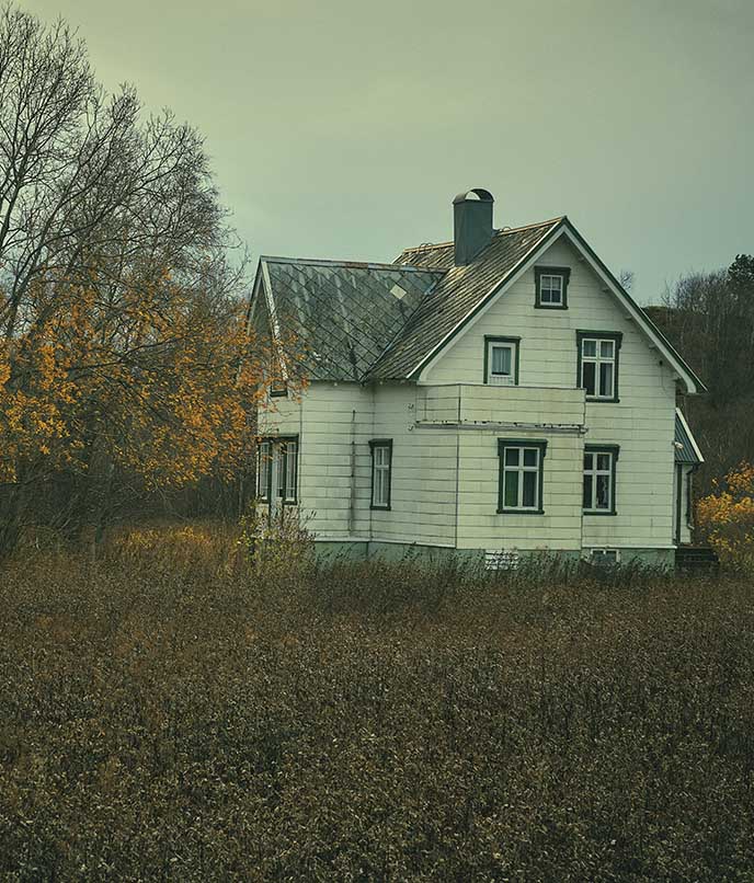 Uma típica casa local