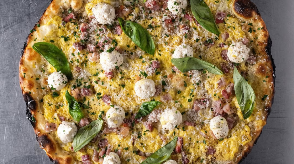 A Pizza Carbonara da pizzaria romana 180gr