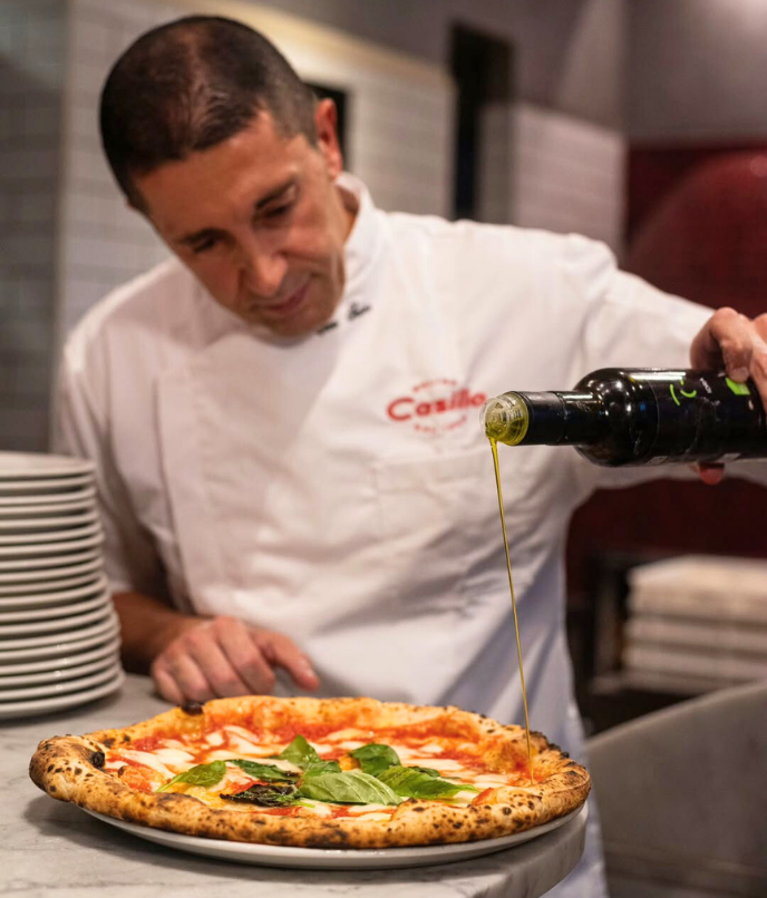 Ciro Salvo e a Margherita em estilo napolitano da 50 Kalo em Roma