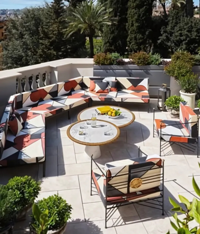 Terraço da suíte do W Rome, em Roma