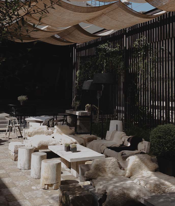 Ambiente do Cirqa, em Arequipa, um relais & châteaux abrigado em um antigo monastério.