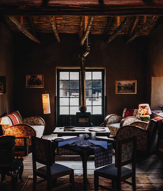 Ambiente do Tinajani Lodge