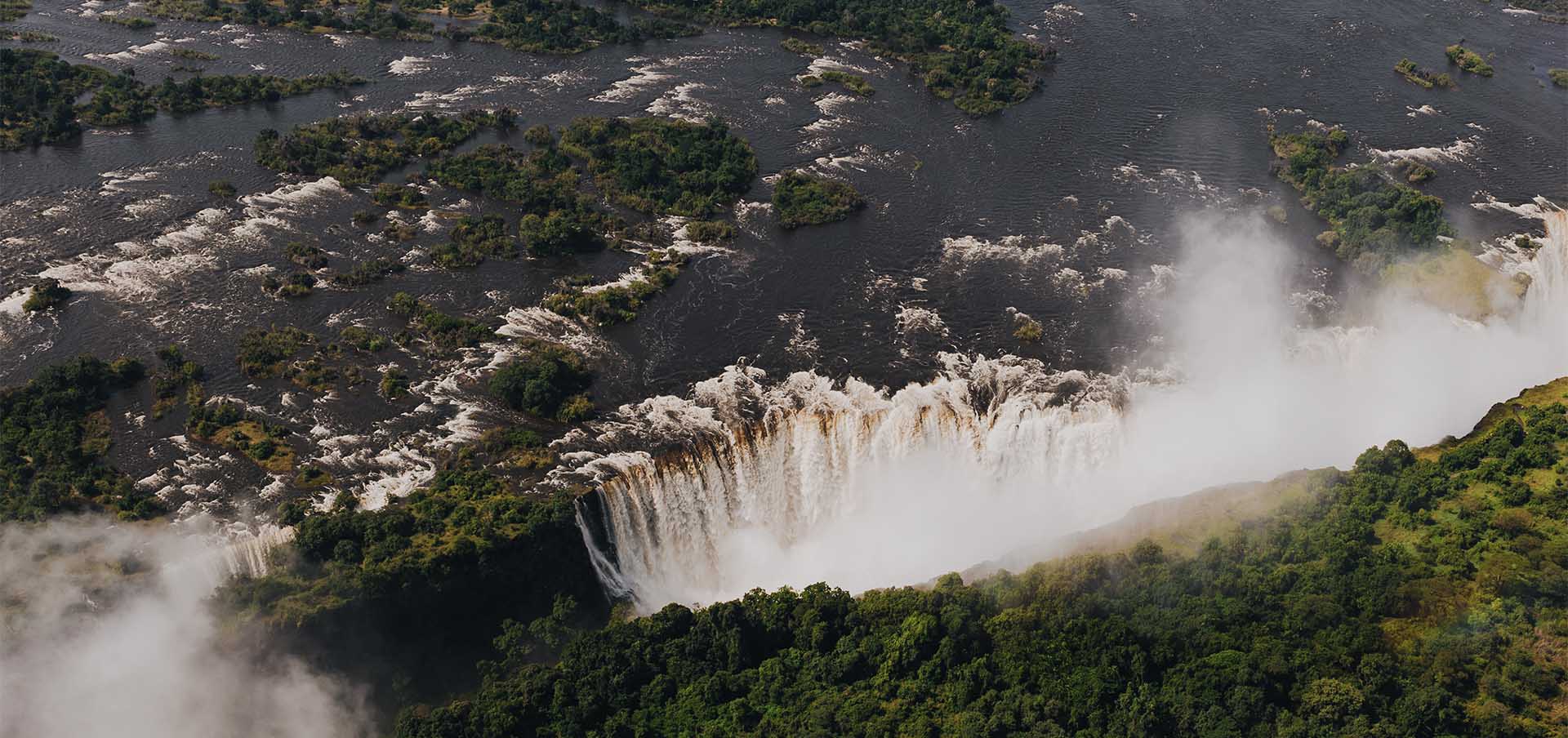Victoria Falls vistas do alto